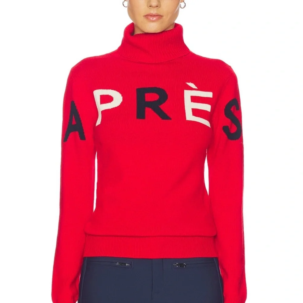 Perfect Moment Red Après Turtleneck Sweater